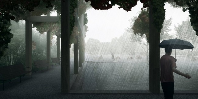 A Copenhagen square designed to fill with rainwater. Source: Tredje Natur