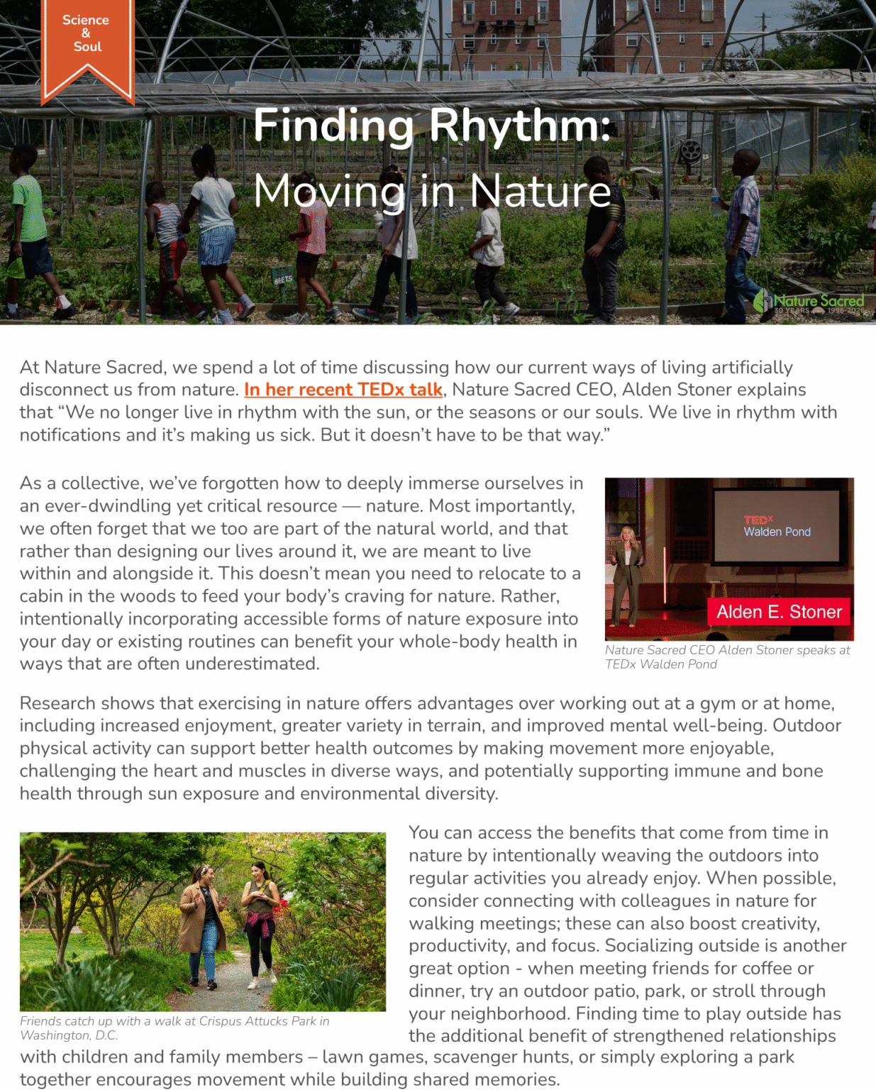 Finding Rhythm: Moving in Nature - Nature Sacred